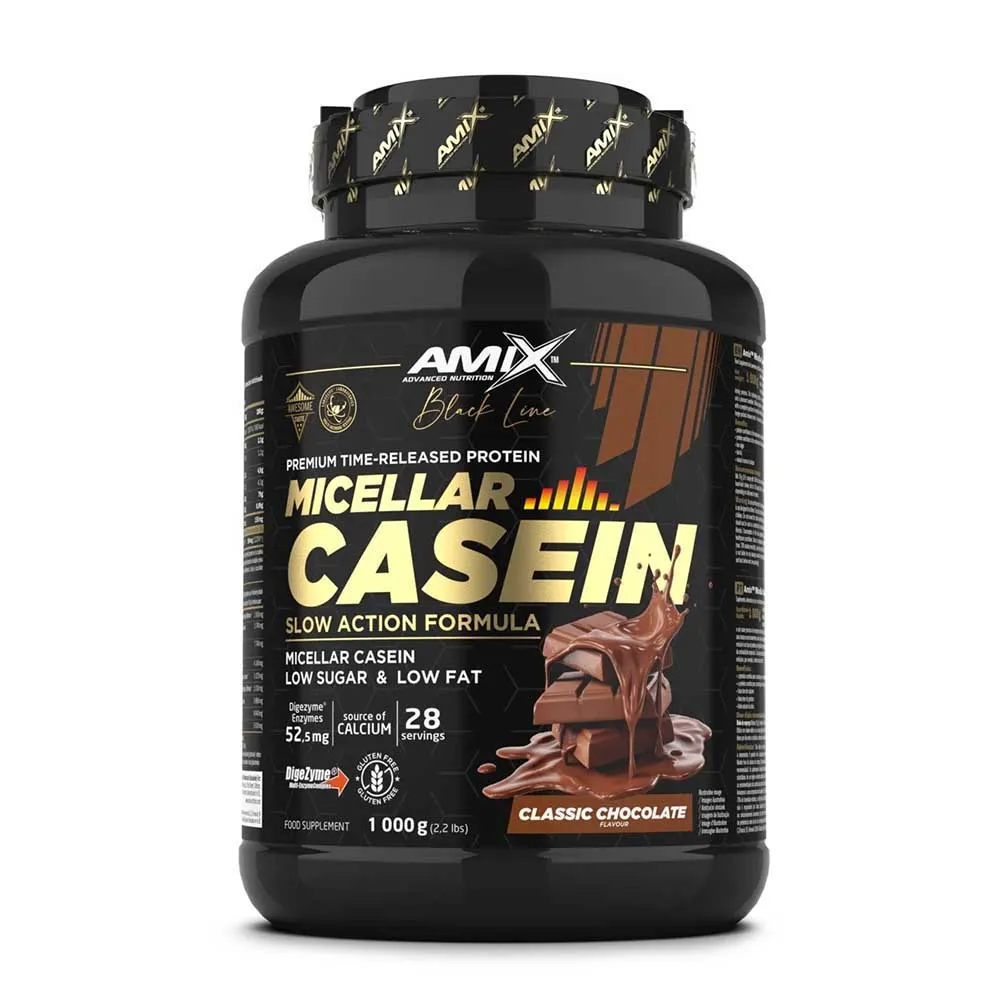 Amix Black Micellar 1kg Casein Protein Shokolade Klassisch, One size