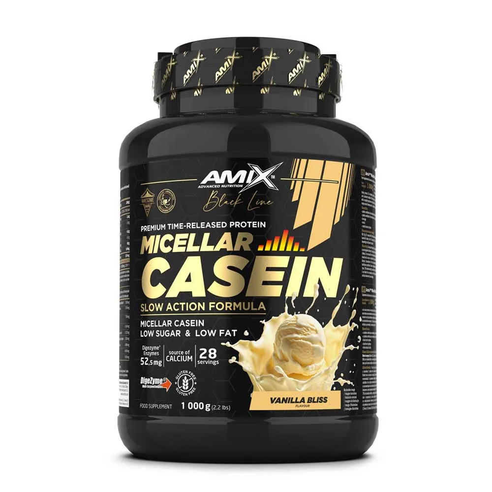 Amix Black Micellar 1kg Casein Protein Vanille, One size Amix Black Micellar 1kg Casein Protein Vanille, One size