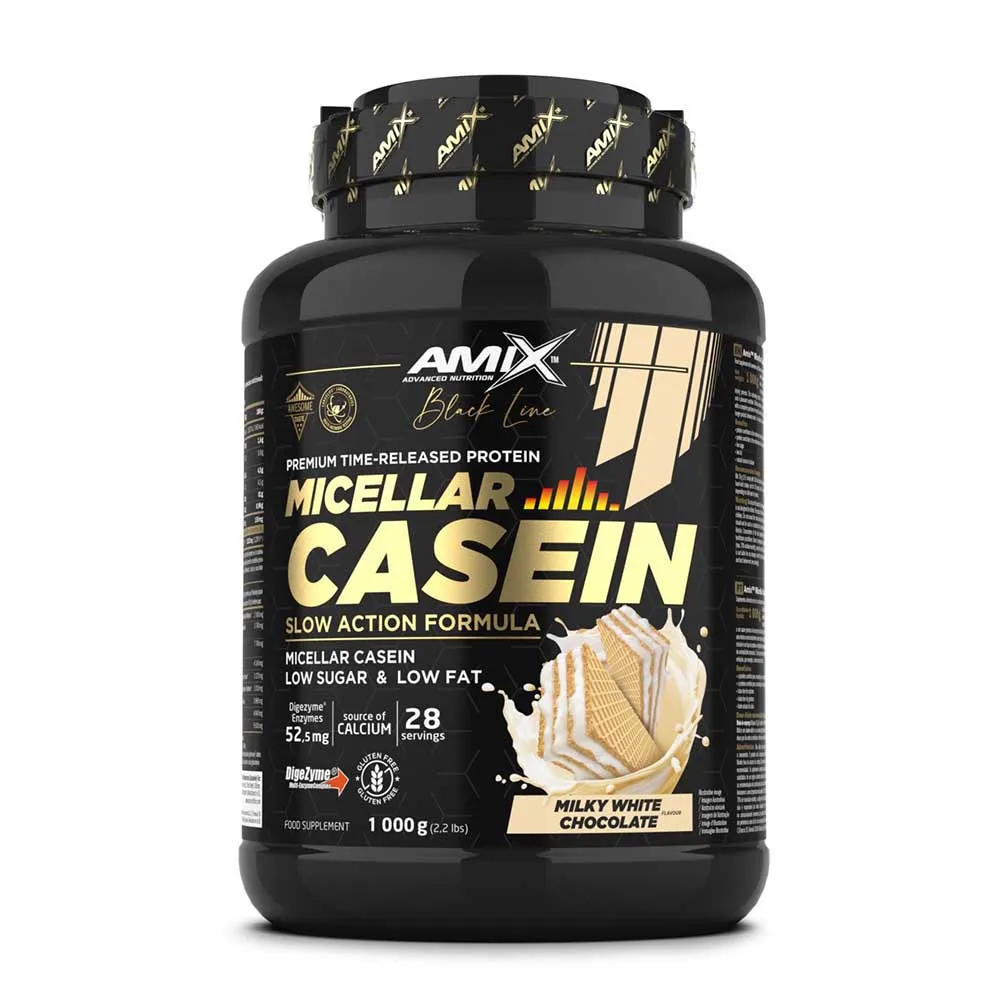 Amix Black Micellar 1kg Casein Protein Weiße Schokolade, One size Amix Black Micellar 1kg Casein Protein Weiße Schokolade, One size