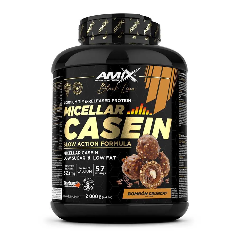 Amix Black Micellar 2kg Casein Protein Knusprige Schokolade, One size Amix Black Micellar 2kg Casein Protein Knusprige Schokolade, One size