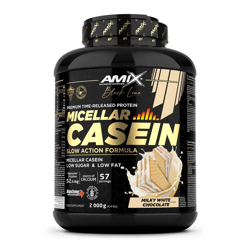 Amix Black Micellar 2kg Casein Protein Weiße Schokolade, One size Amix Black Micellar 2kg Casein Protein Weiße Schokolade, One size