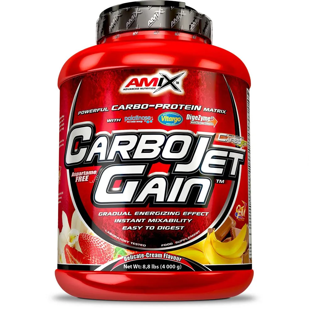 Amix Carbojet Gain Kohlenhydratpulvergetränk Erdbeere 4kg, Red, One Size Amix Carbojet Gain Kohlenhydratpulvergetränk Erdbeere 4kg, Red, One Size