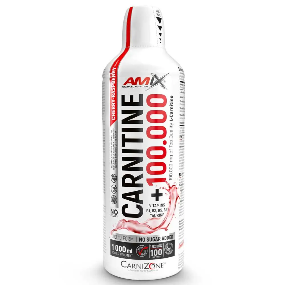 Amix Carnitine 100.000 Fettverbrenner Kirsche Und Himbeere 1000ml, One size Amix Carnitine 100.000 Fettverbrenner Kirsche Und Himbeere 1000ml, One size