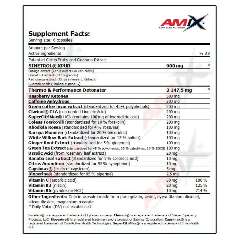 Amix Detonatrol Fettreduzierer 90 Einheiten, Uncolor, One Size Amix Detonatrol Fettreduzierer 90 Einheiten, Uncolor, One Size