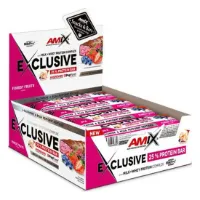Amix Exclusive Proteinriegelbox Waldfrüchte 40g 24 Einheiten Amix Exclusive Proteinriegelbox Waldfrüchte 40g 24 Einheiten
