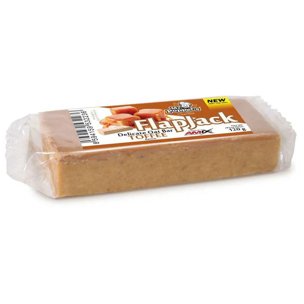 Amix Flapjack Oat Energie-riegel-box Toffee 120g 30 Einheiten Amix Flapjack Oat Energie-riegel-box Toffee 120g 30 Einheiten