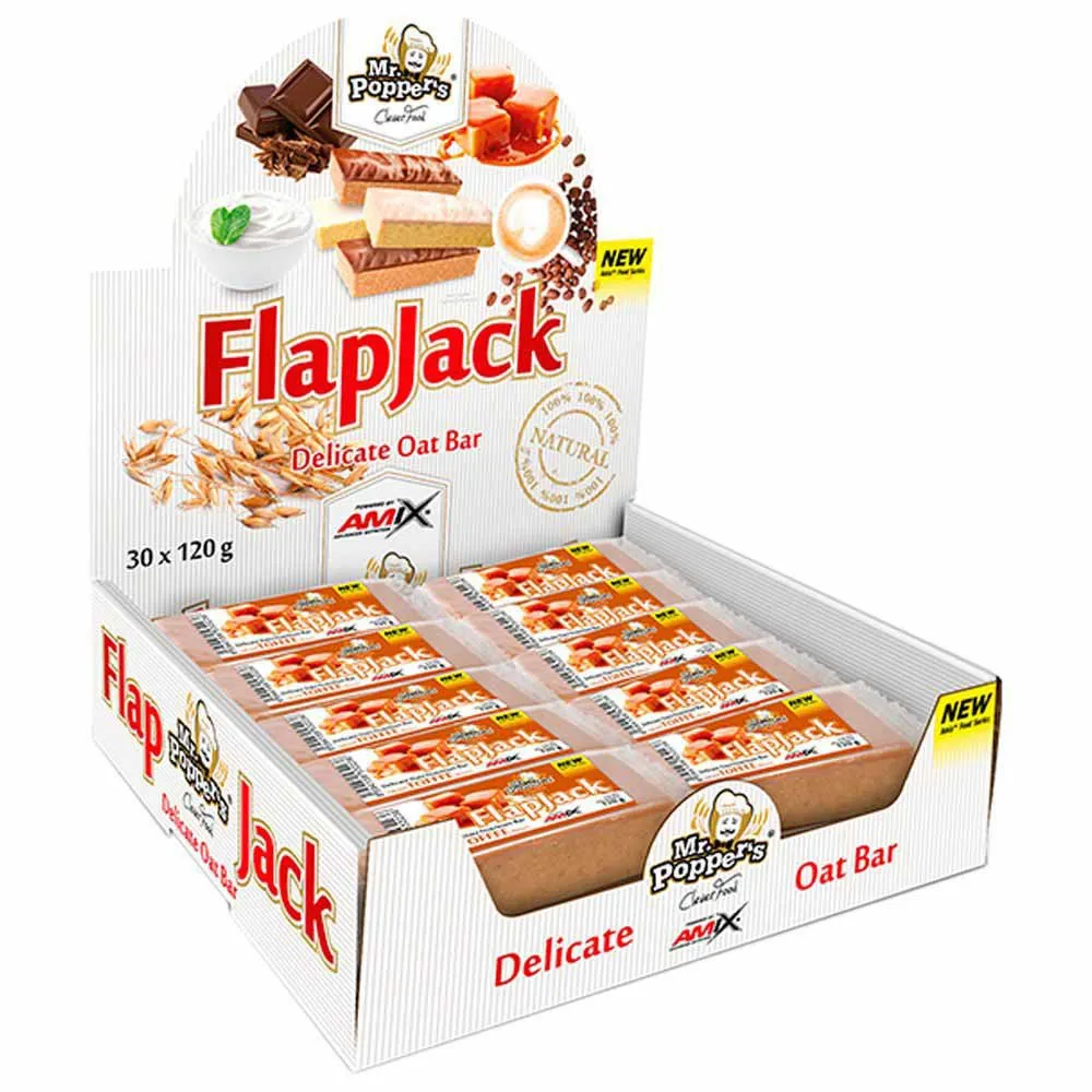 Amix Flapjack Oat Energie-riegel-box Toffee 120g 30 Einheiten Amix Flapjack Oat Energie-riegel-box Toffee 120g 30 Einheiten