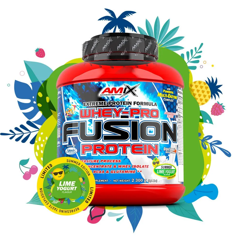 Amix Fusion Molkenproteinisolat Joghurt Und Limette 2300g, Red, One Size Amix Fusion Molkenproteinisolat Joghurt Und Limette 2300g, Red, One Size