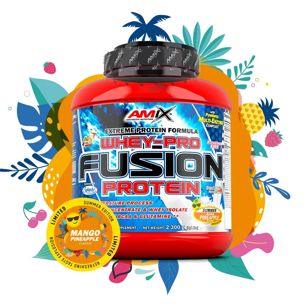 Amix Fusion Molkenproteinisolat Mango Und Ananas 2300g, Red, One Size Amix Fusion Molkenproteinisolat Mango Und Ananas 2300g, Red, One Size