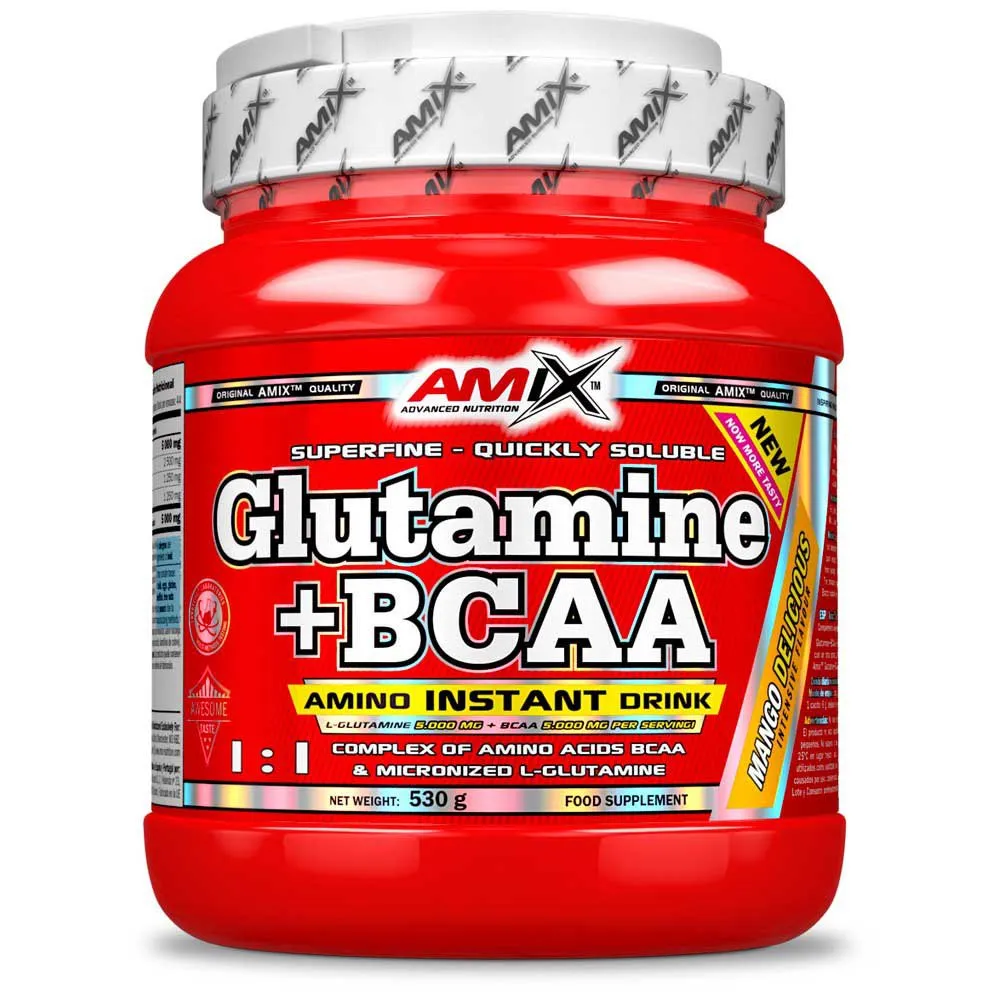 Amix Glutamin+bcaa Neutraler Geschmack 530g, Red, One Size Amix Glutamin+bcaa Neutraler Geschmack 530g, Red, One Size