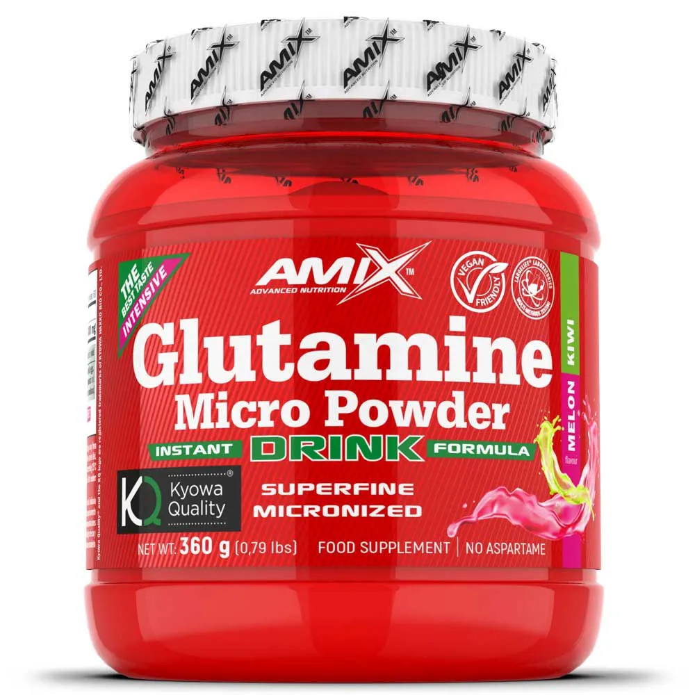 Amix Glutamine Micro Powder 360g Aminosäuren Melone Und Kiwi, One size Amix Glutamine Micro Powder 360g Aminosäuren Melone Und Kiwi, One size