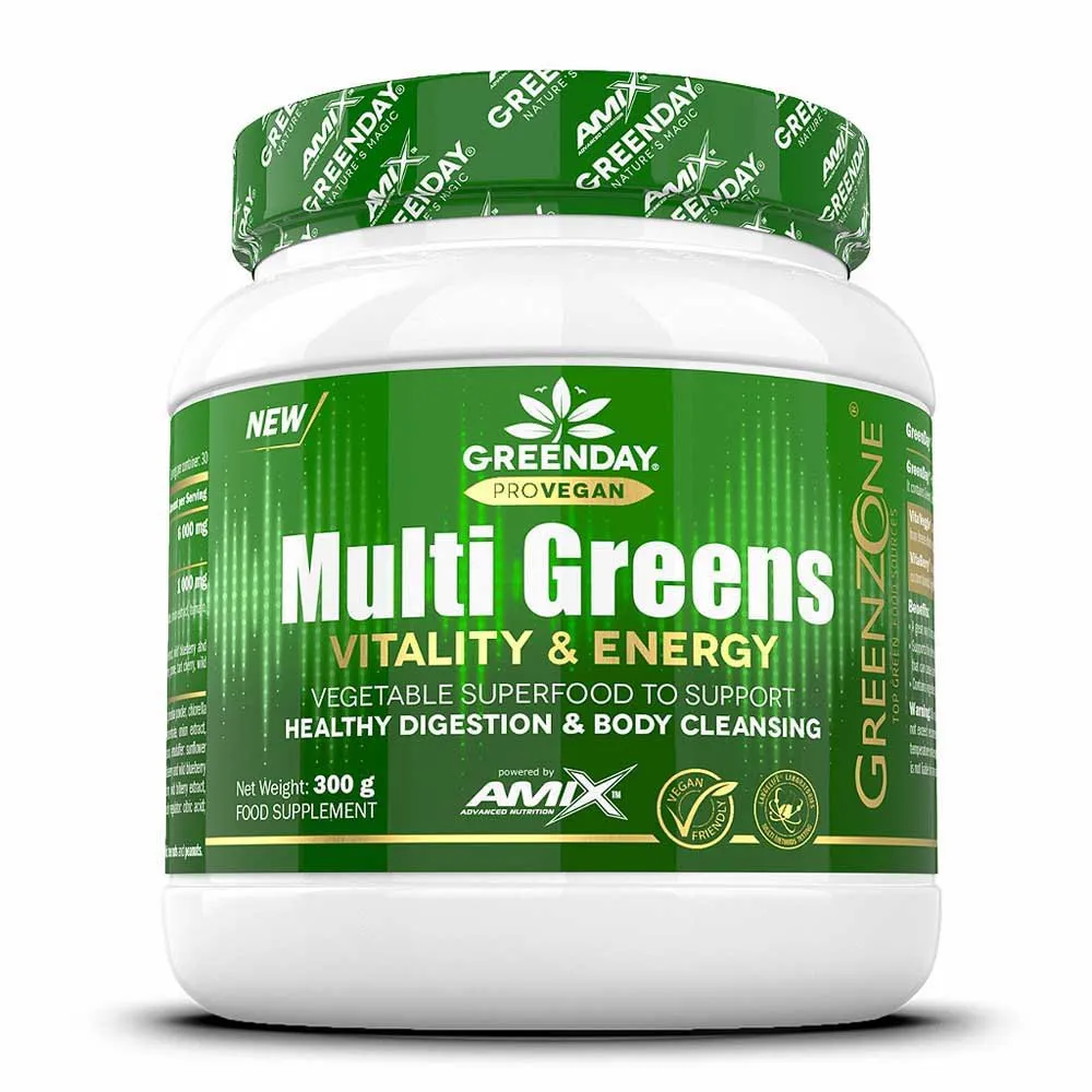 Amix Greenday Provegan Multigreens Ergänzungsmittel 300g, One size Amix Greenday Provegan Multigreens Ergänzungsmittel 300g, One size