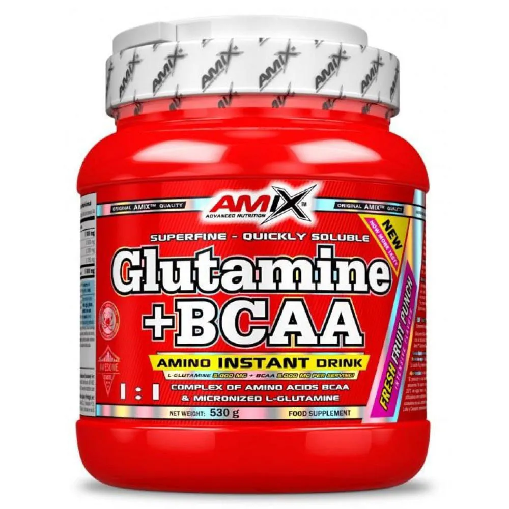 Amix Gutamine/bcaa 500g Feile/pulver Zitrone, Uncolor, One Size Amix Gutamine/bcaa 500g Feile/pulver Zitrone, Uncolor, One Size