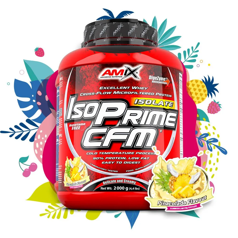 Amix Isoprime Cfm Isolate Isolate Protein Piña Colada 2kg, Red, One Size Amix Isoprime Cfm Isolate Isolate Protein Piña Colada 2kg, Red, One Size
