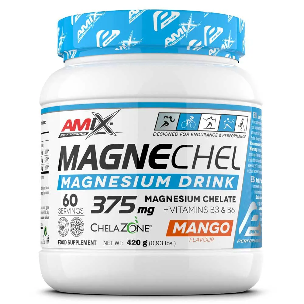 Amix Magnechel Magnesium Chelate Energie Mango 420g, One size Amix Magnechel Magnesium Chelate Energie Mango 420g, One size