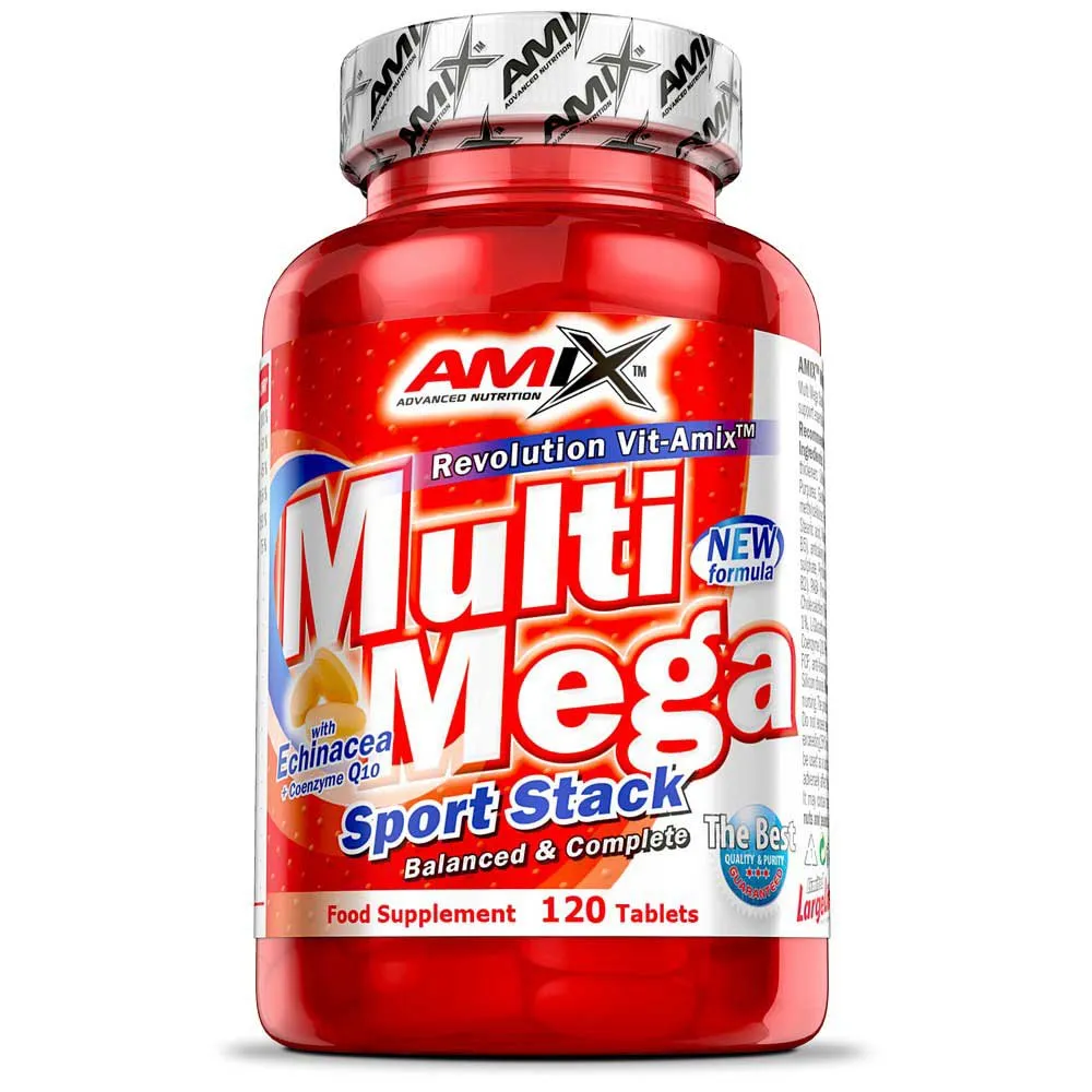 Amix Multi Mega Stack Tabletten Neutraler Geschmack 120 Einheiten, Red, One Size Amix Multi Mega Stack Tabletten Neutraler Geschmack 120 Einheiten, Red, One Size