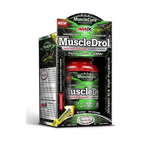 Amix Musclecore Muscledrol Muskelmasse 60 Einheiten, White, One Size
