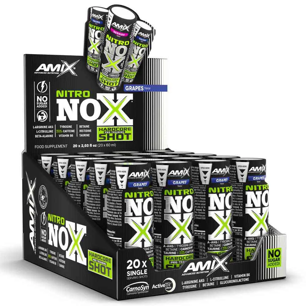 Amix Nitro Nox Shot Volumenverstärker Traube 60ml 20 Einheiten, One size Amix Nitro Nox Shot Volumenverstärker Traube 60ml 20 Einheiten, One size