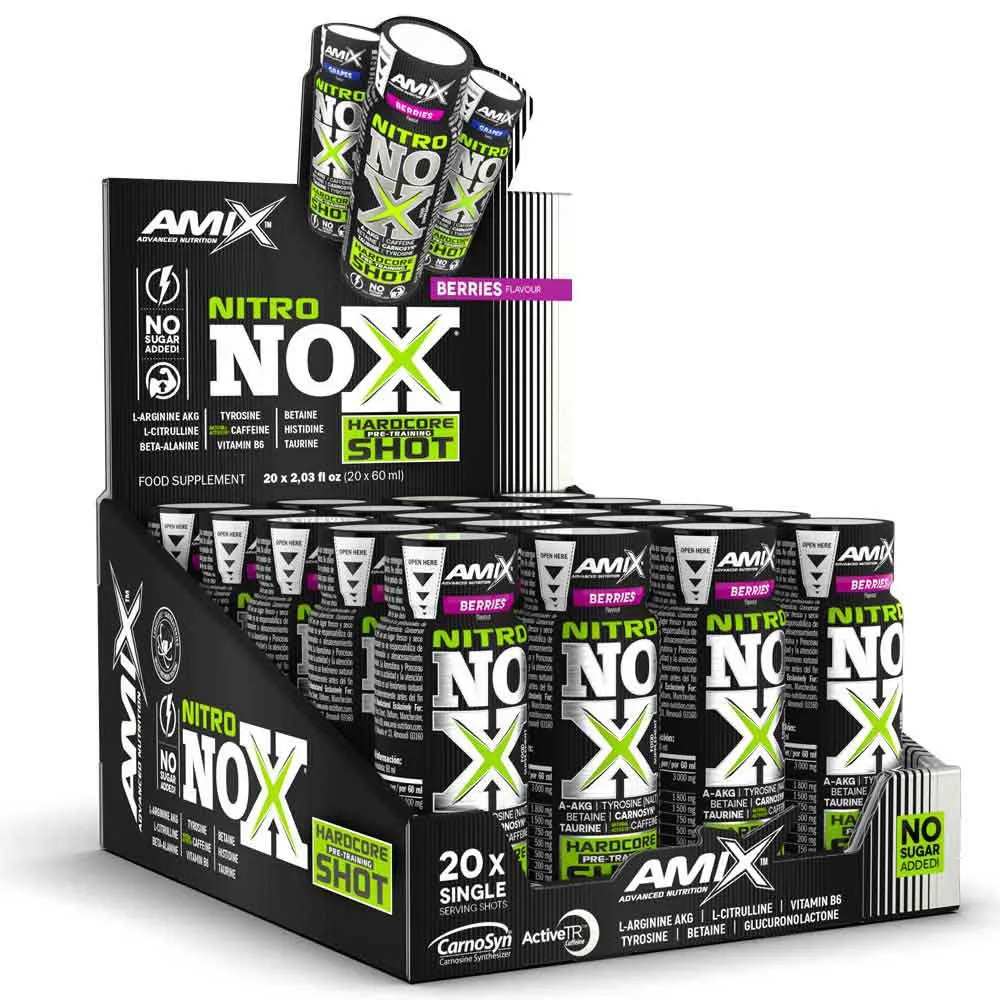 Amix Nitro Nox Shot Volumenverstärker Wildbeeren 60ml 20 Einheiten, One size Amix Nitro Nox Shot Volumenverstärker Wildbeeren 60ml 20 Einheiten, One size