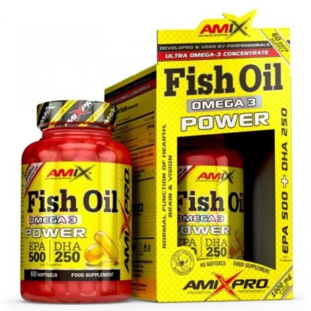 Amix Omega-3-kraftöl Fisch 60 Einheiten, Uncolor, One Size