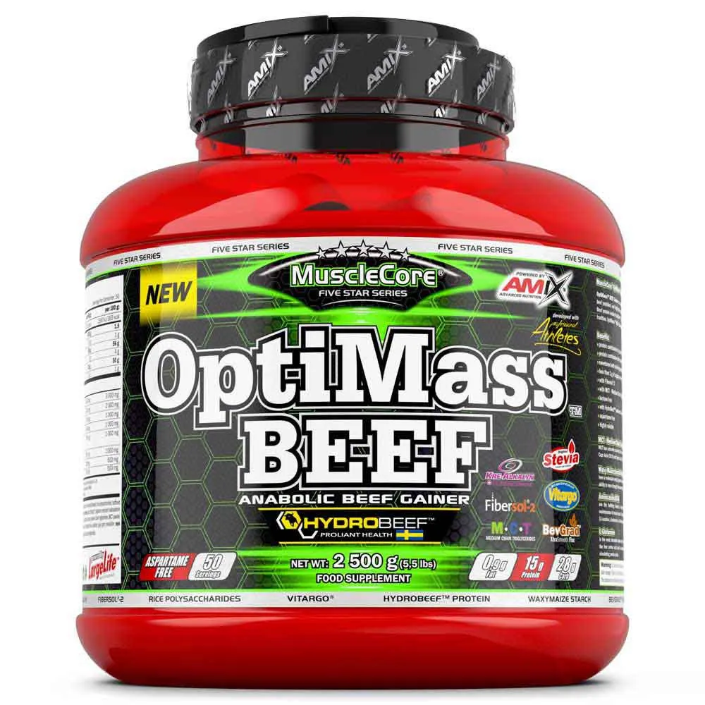 Amix Optimass Beef 2.5kg Eiweiß Doppelte Schokolade, One size Amix Optimass Beef 2.5kg Eiweiß Doppelte Schokolade, One size