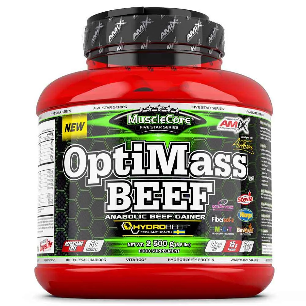Amix Optimass Beef Muskelmasse Wildbeeren 2.5kg, One size Amix Optimass Beef Muskelmasse Wildbeeren 2.5kg, One size