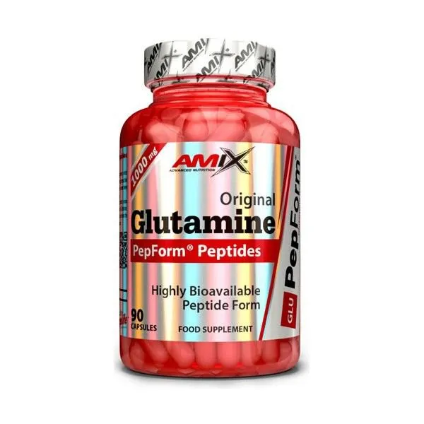 Amix Pepform Glutamina Kapseln 90 Einheiten, White, One Size
