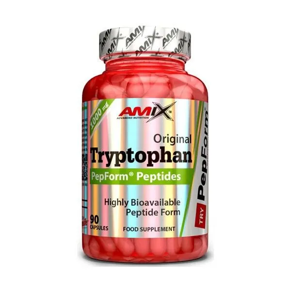 Amix Pepform Tryptophan Kapseln 90 Einheiten, White, One Size Amix Pepform Tryptophan Kapseln 90 Einheiten, White, One Size