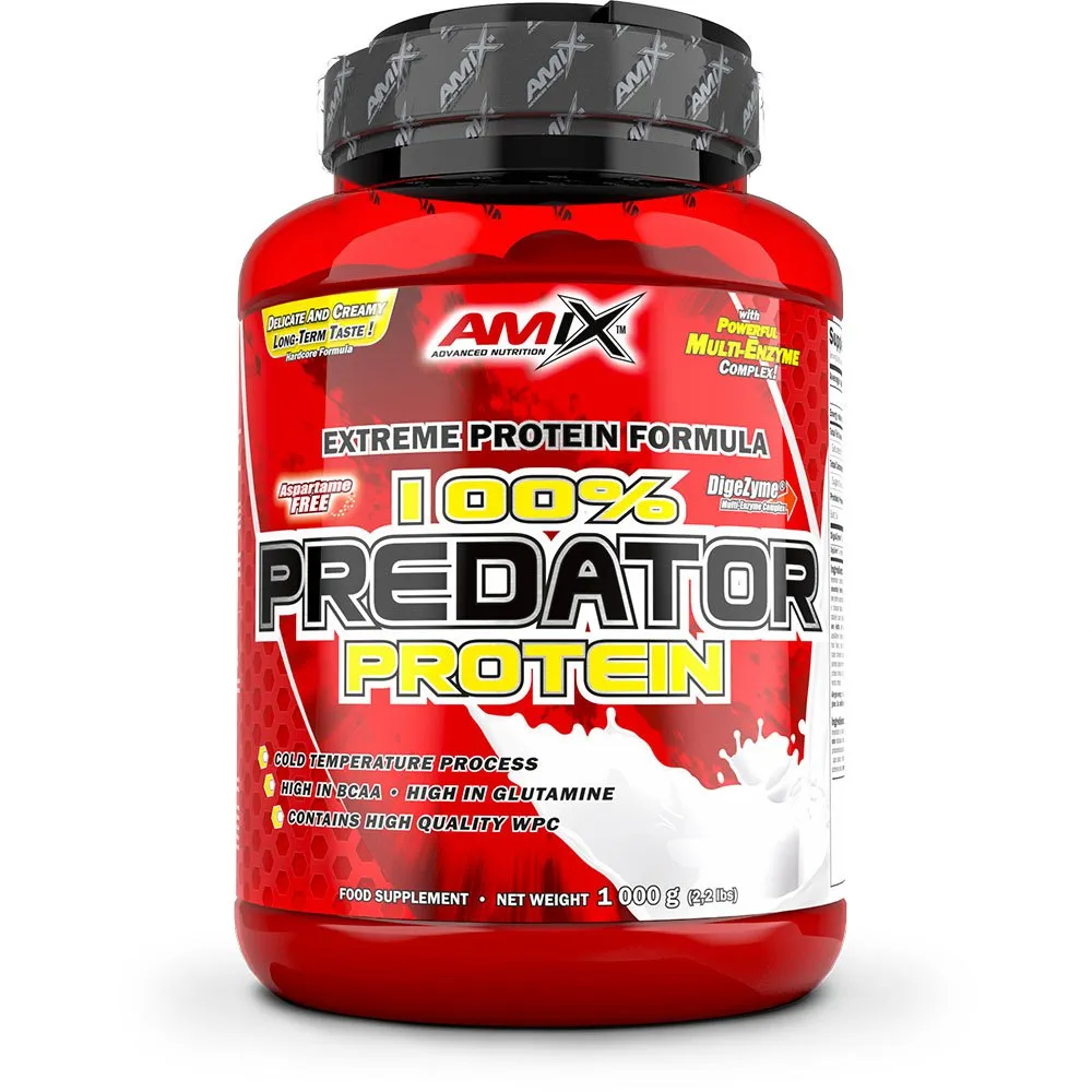 Amix Predator Molkenprotein Banane 1000g, Red, One Size Amix Predator Molkenprotein Banane 1000g, Red, One Size