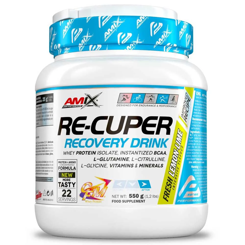 Amix Re-cuper Wiederherstellung Limette Und Zitrone 550g, One size Amix Re-cuper Wiederherstellung Limette Und Zitrone 550g, One size