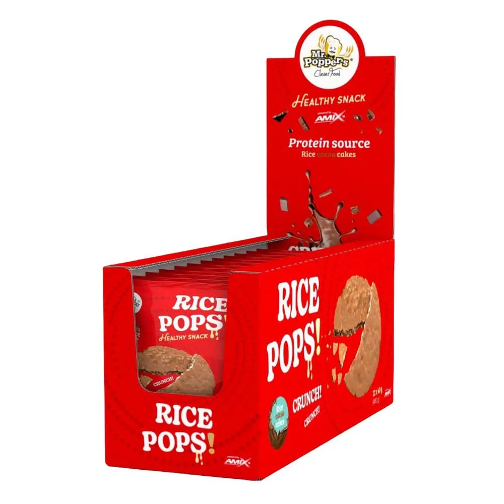 Amix Rice Pops 40g Reiswaffeln Joghurt 12 Einheiten, One size Amix Rice Pops 40g Reiswaffeln Joghurt 12 Einheiten, One size