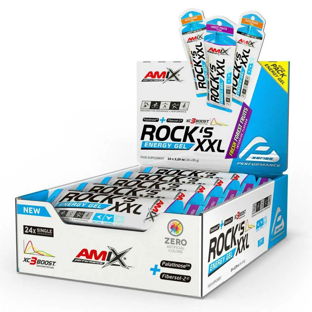 Amix Rock´s Xxl Schachtel Mit Energiegelen Beeren 65g 24 Einheiten, One size Amix Rock´s Xxl Schachtel Mit Energiegelen Beeren 65g 24 Einheiten, One size