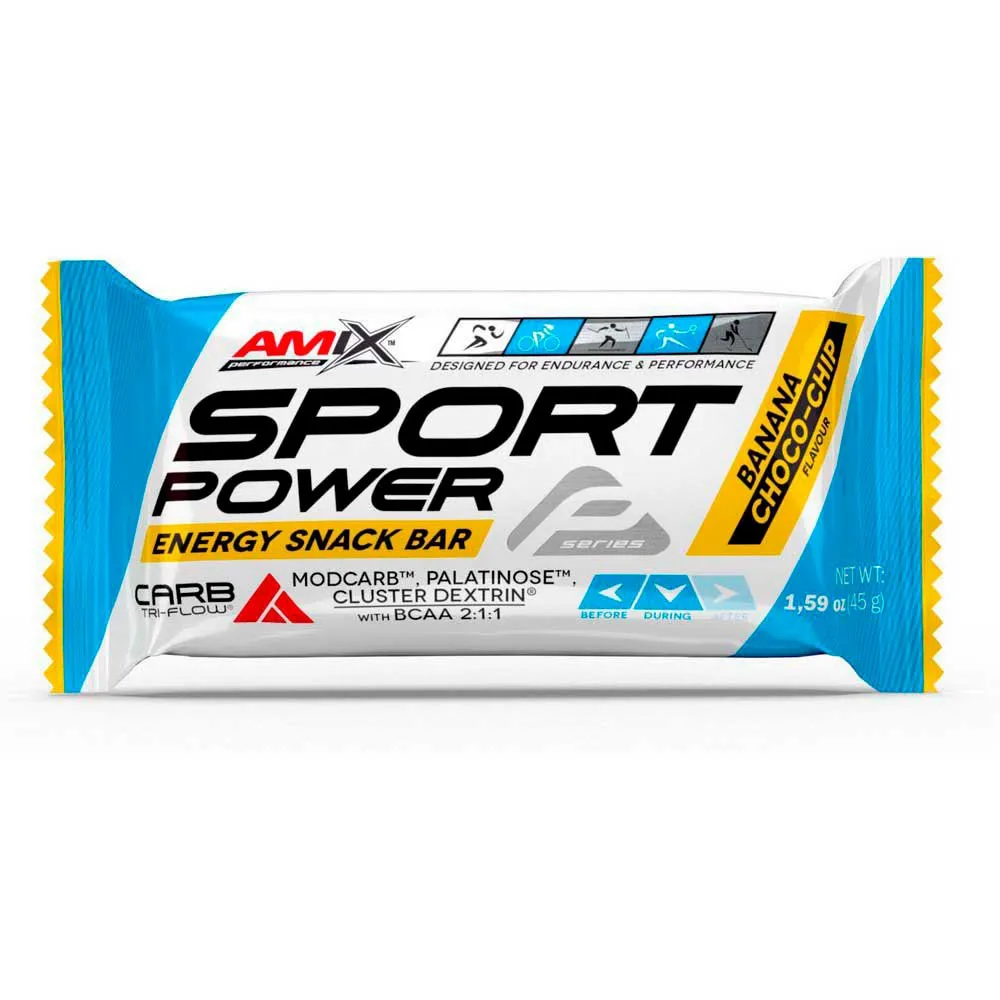 Amix Sport Power Energie-riegel-box Banane Und Schokolade 45g 20 Einheiten, One size Amix Sport Power Energie-riegel-box Banane Und Schokolade 45g 20 Einheiten, One size
