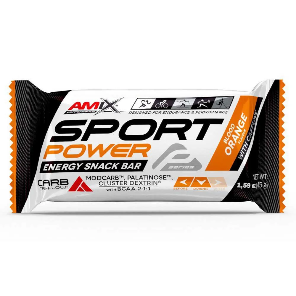 Amix Sport Power Energie-riegel-box Orange 45g 20 Einheiten, One size Amix Sport Power Energie-riegel-box Orange 45g 20 Einheiten, One size