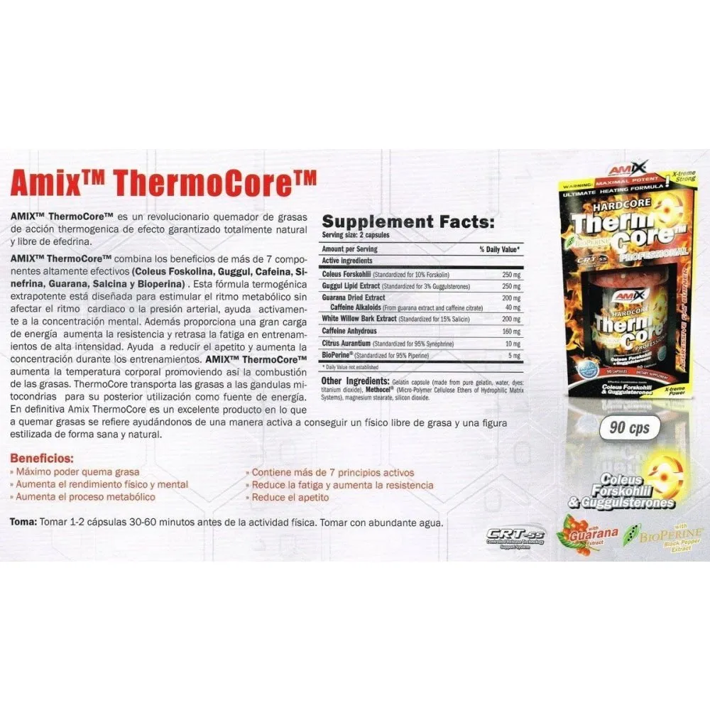 Amix Thermocore Fettreduzierer 90 Einheiten, Uncolor, One Size Amix Thermocore Fettreduzierer 90 Einheiten, Uncolor, One Size