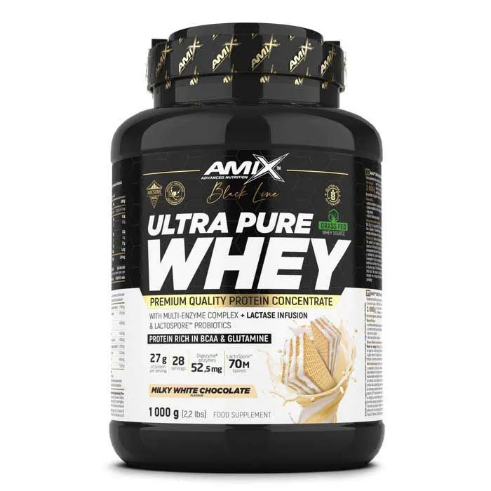 Amix Ultra Pure Whey 1kg Protein Weiße Schokolade, One size
