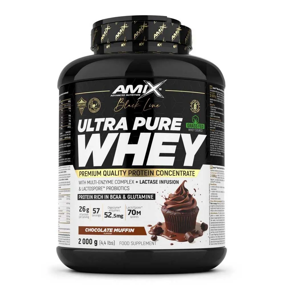 Amix Ultra Pure Whey 2kg Protein Schokoladenmuffin, One size