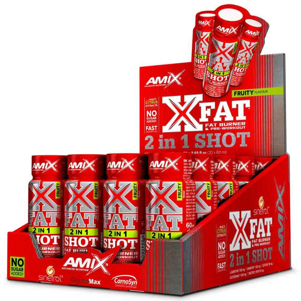 Amix X-fat 2-in-1 Fettverbrenner 60ml 20 Einheiten, One size Amix X-fat 2-in-1 Fettverbrenner 60ml 20 Einheiten, One size