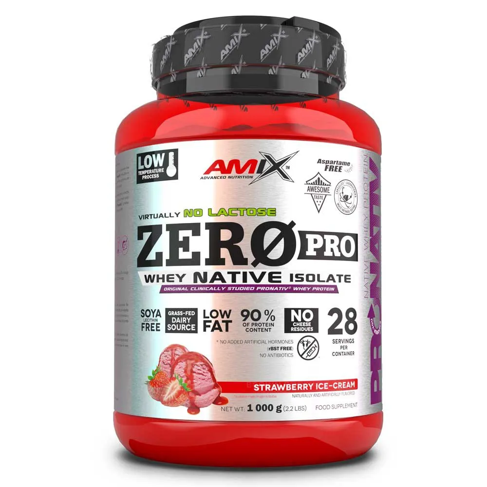 Amix Zero 1kg Protein Erdbeere 1kg, One size