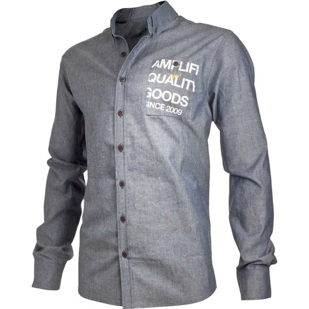 Amplifi Quality Goods Since 2009 Langarmhemd, Denim, XL