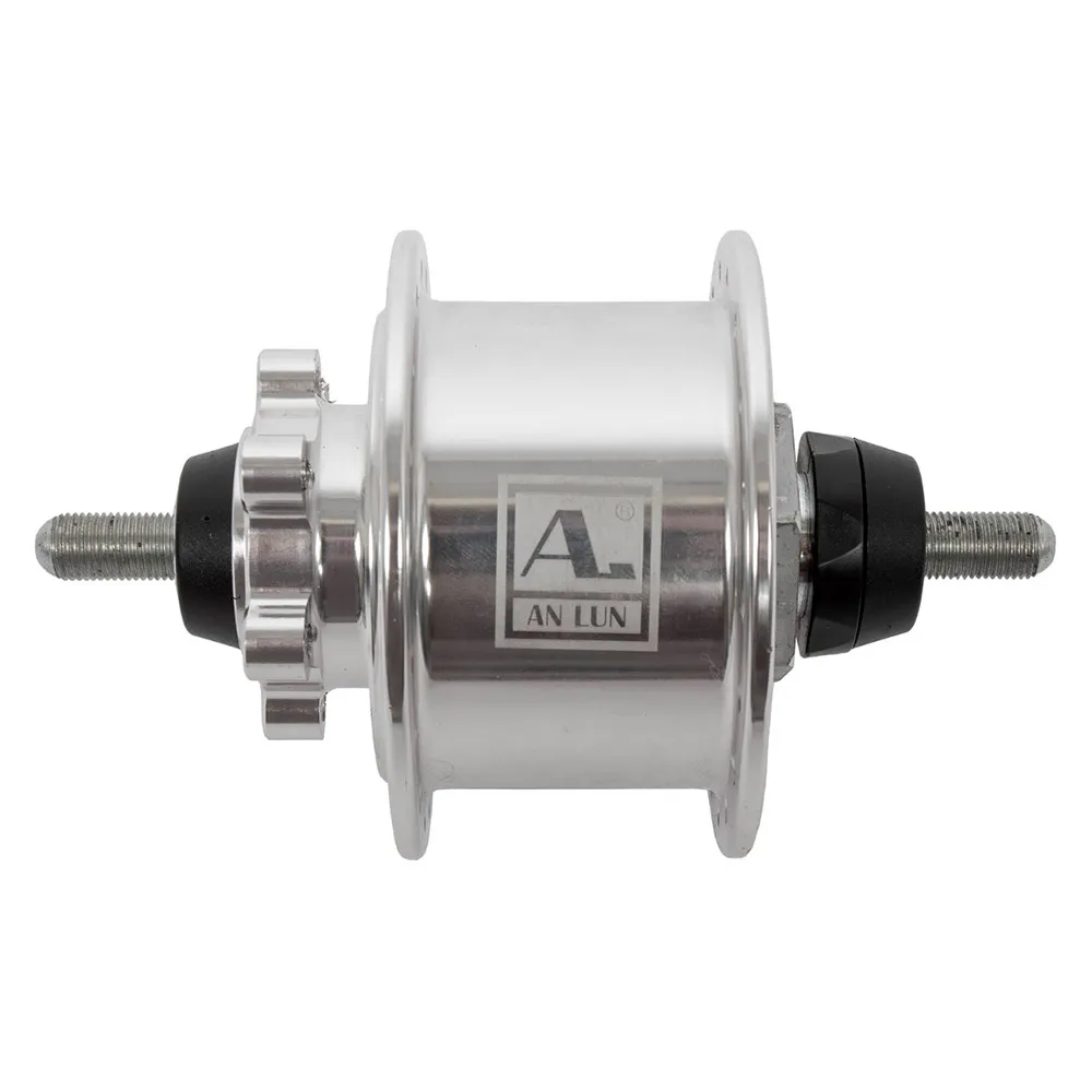 An Lun Dynamo Fd 6b Disc 6v 3w Vorderradnabe, Silver, 36H, 100mm