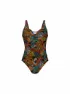 Anita Damen Badeanzug RF-Tropical Nights, Braun