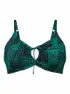 Anita Damen Bikinioberteil Green Shades, Dunkelblau, 36 C/D