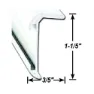 Ap Products Eckleiste Einfügen 2.43 M, Black, One Size