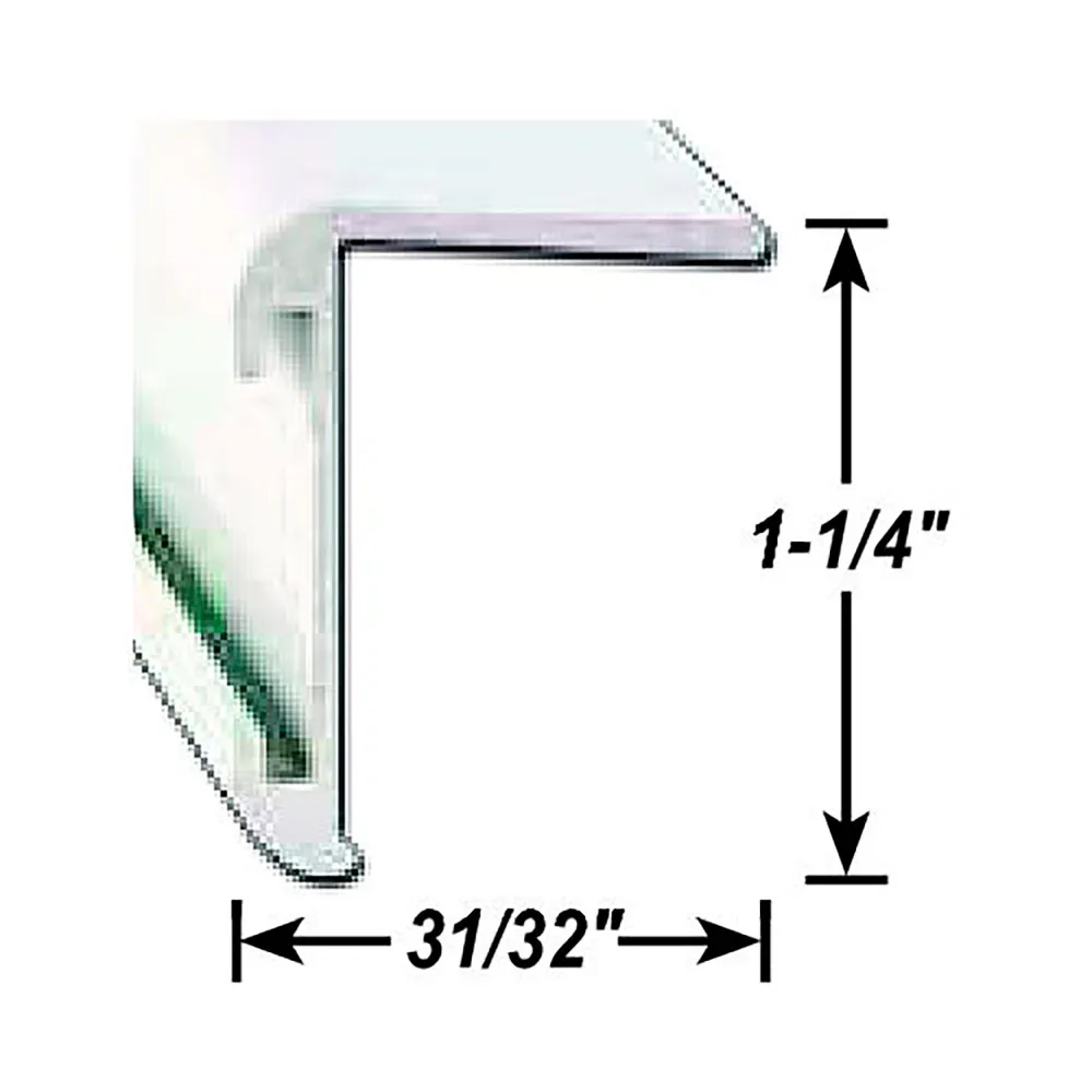 Ap Products Eckleiste Mit Langem Schenkel Zum Einstecken 2.43 M, Polar white, One Size Ap Products Eckleiste Mit Langem Schenkel Zum Einstecken 2.43 M, Polar white, One Size