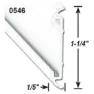 Ap Products Einsatz Für Flache Zierleiste 2.43 M, Polar white, One Size
