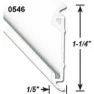 Ap Products Einsatz Für Flache Zierleistenschiene 2.43 M, Black, One Size