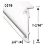Ap Products Kurzer Lippenschienen-einsatz 2.43 M, Polar white, One Size