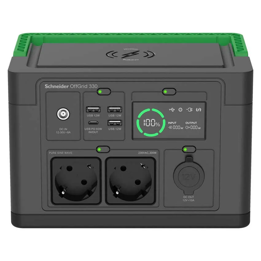Apc Offgrid 330 Tragbare Ladestation, Black / green, One Size Apc Offgrid 330 Tragbare Ladestation, Black / green, One Size