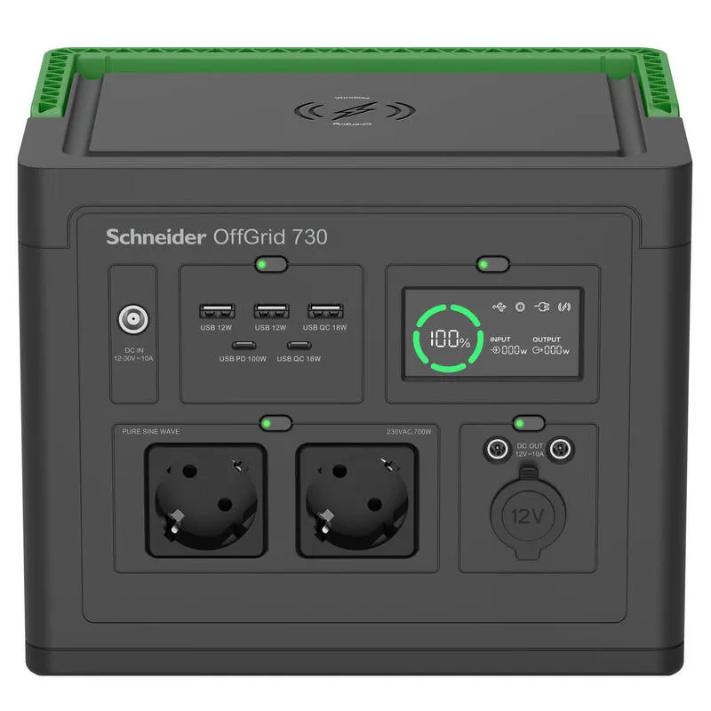 Apc Offgrid 730 Tragbare Ladestation, Black / green, One Size Apc Offgrid 730 Tragbare Ladestation, Black / green, One Size